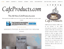 Tablet Screenshot of cafeproducts.com